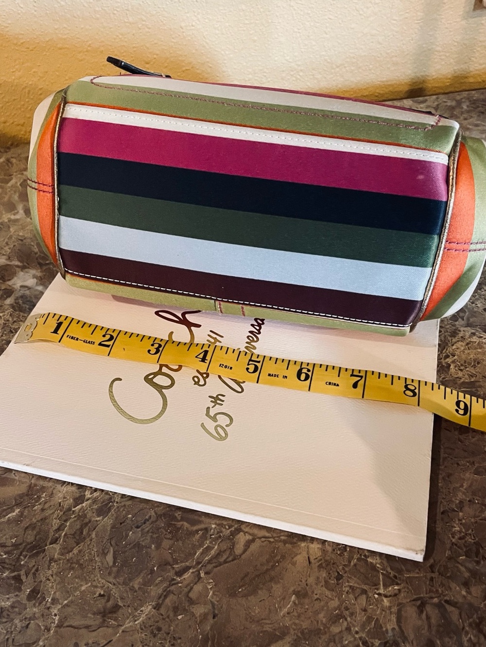 COACH Y2K Legacy Stripe Kisslock Limited Edition Mini Shoulder Bag AND Catalog - Picture 16 of 17